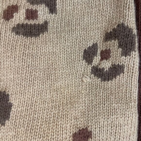 Storybook Knits Safari Animal Print Cardigan Zebra Giraffe Leopard M Button - Picture 12 of 12